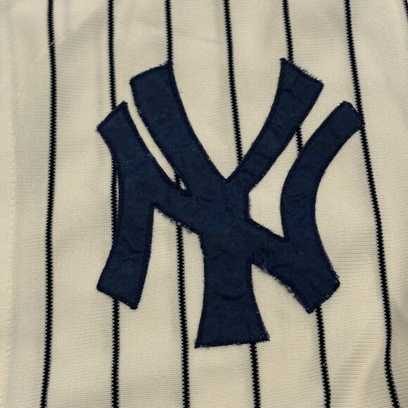 Vintage 80's New York Yankees Stitched Home White MLB Jersey Men's Small - Picture 5 of 6